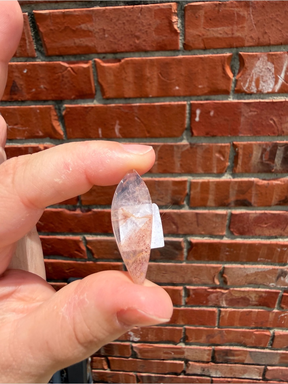Red healer cabochon